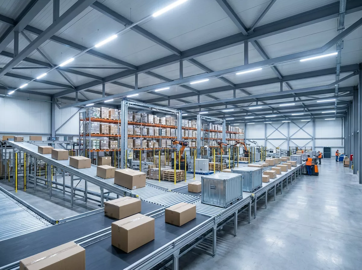 现代化航空货运仓库